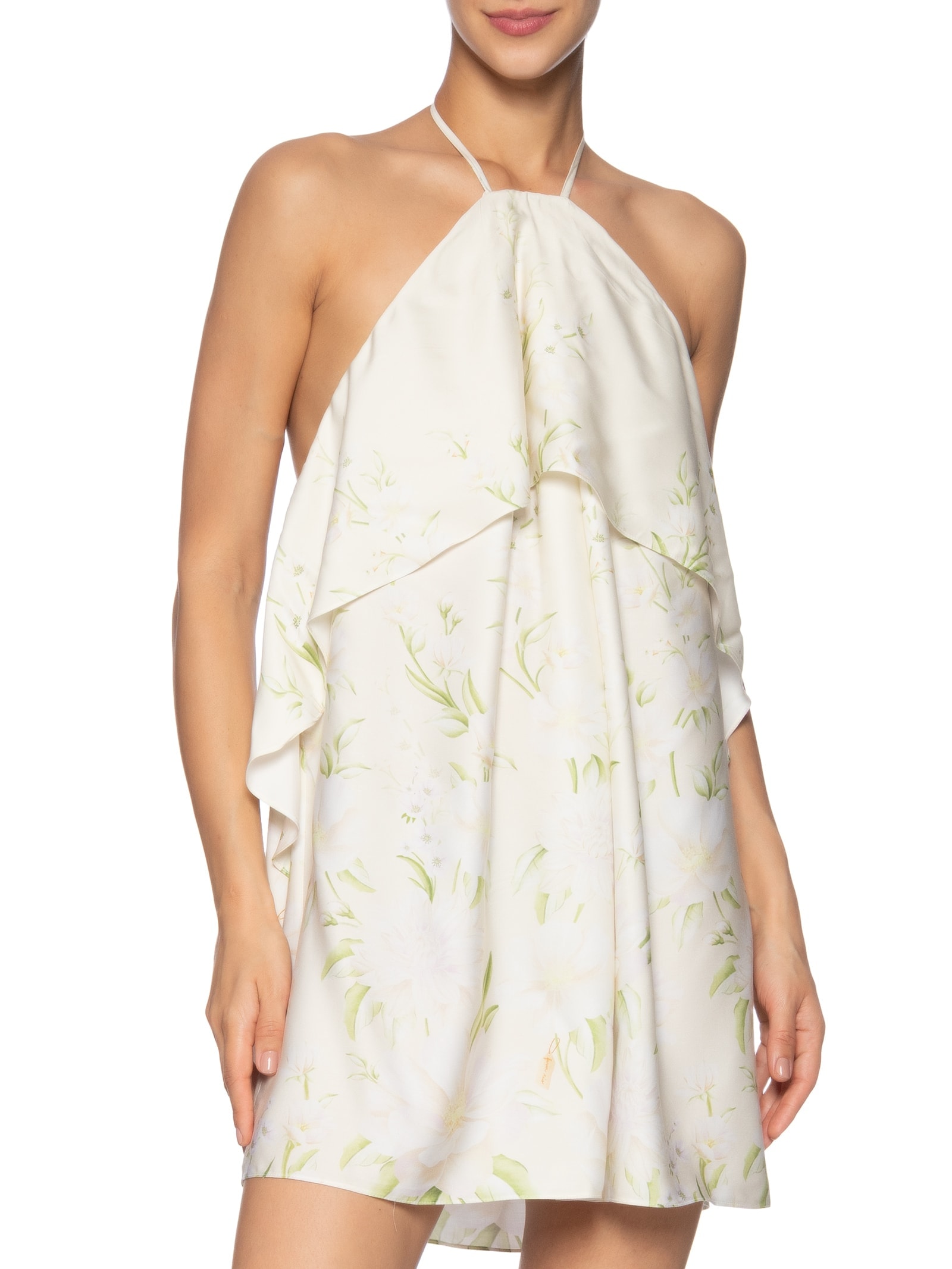 Vestido Curto Gabrielle Off White Farm