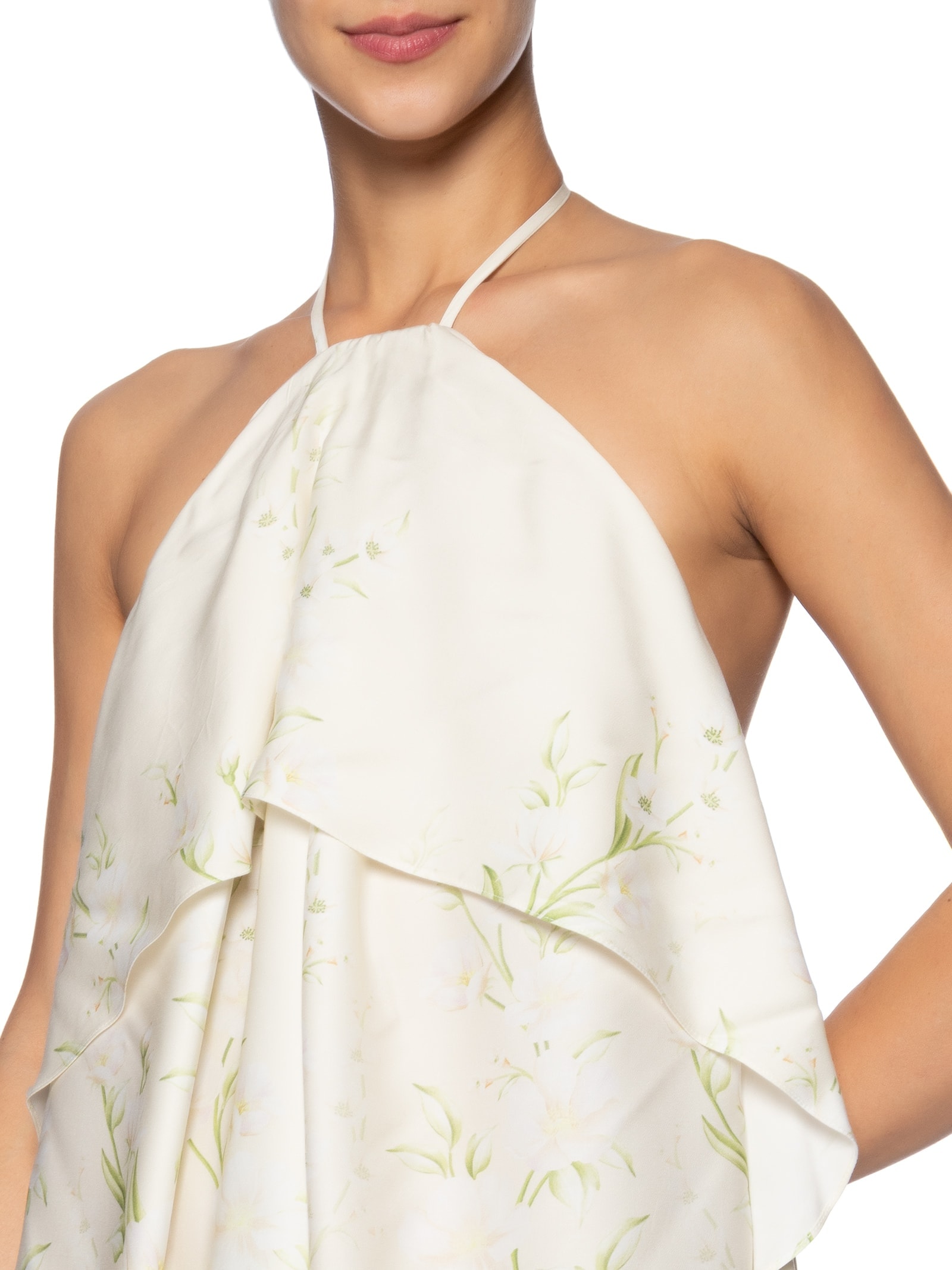 Vestido Curto Gabrielle Off White Farm