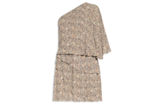 Vestido Curto Ggt Estampa Fable - Bege