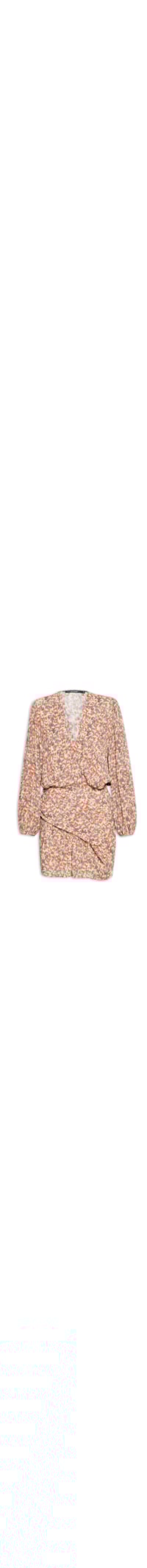 Vestido Curto Ggt Estampa Prisma - Vermelho