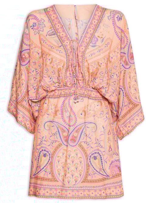 Vestido Curto Inverno Místico - Rosa