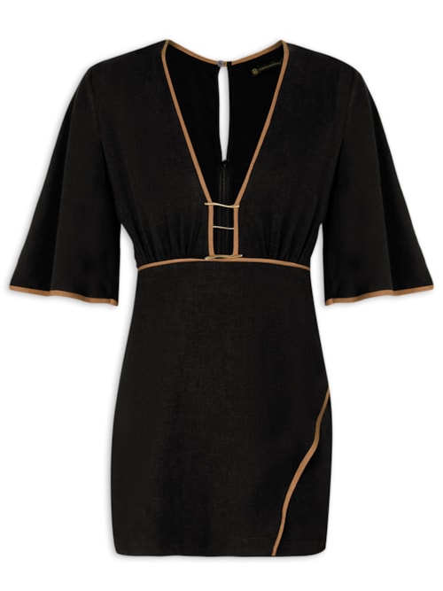 Vestido Curto Iva Det – Preto