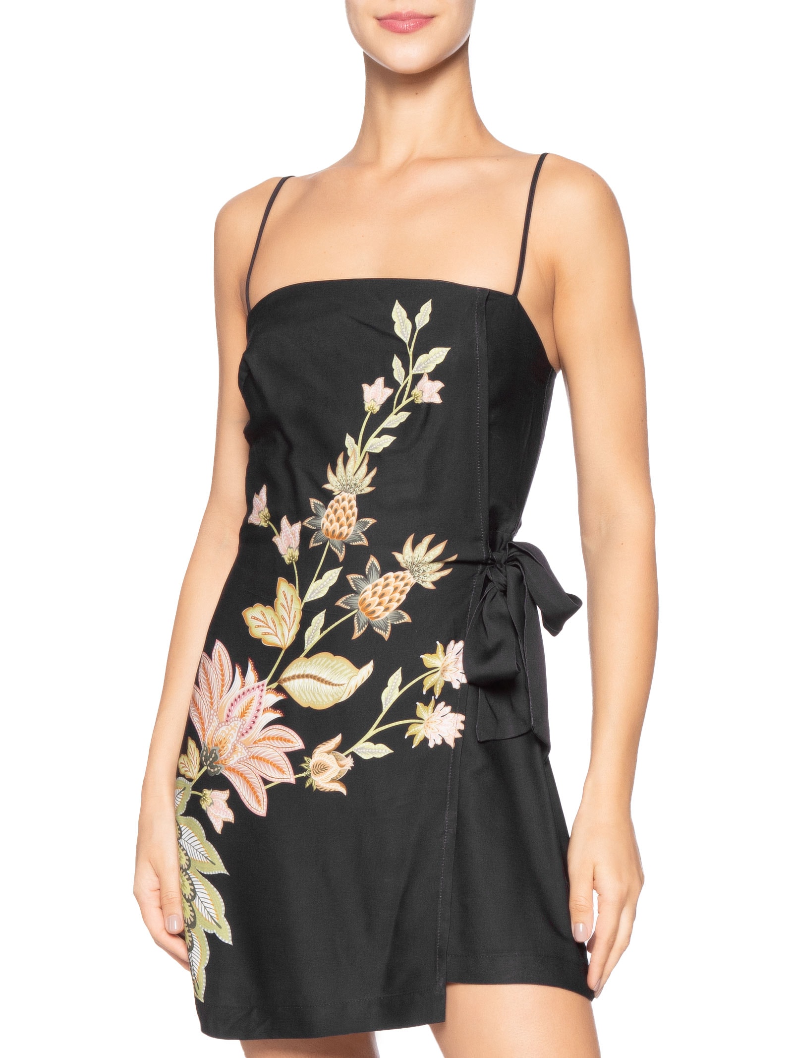 Vestido Curto Jamile Preto Farm