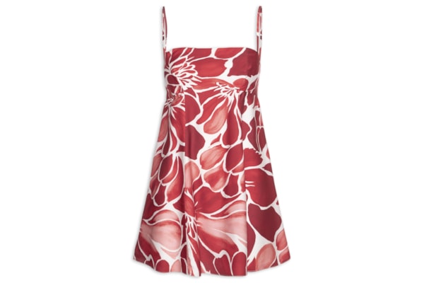 Vestido Curto Jardim de Amora – Vermelho