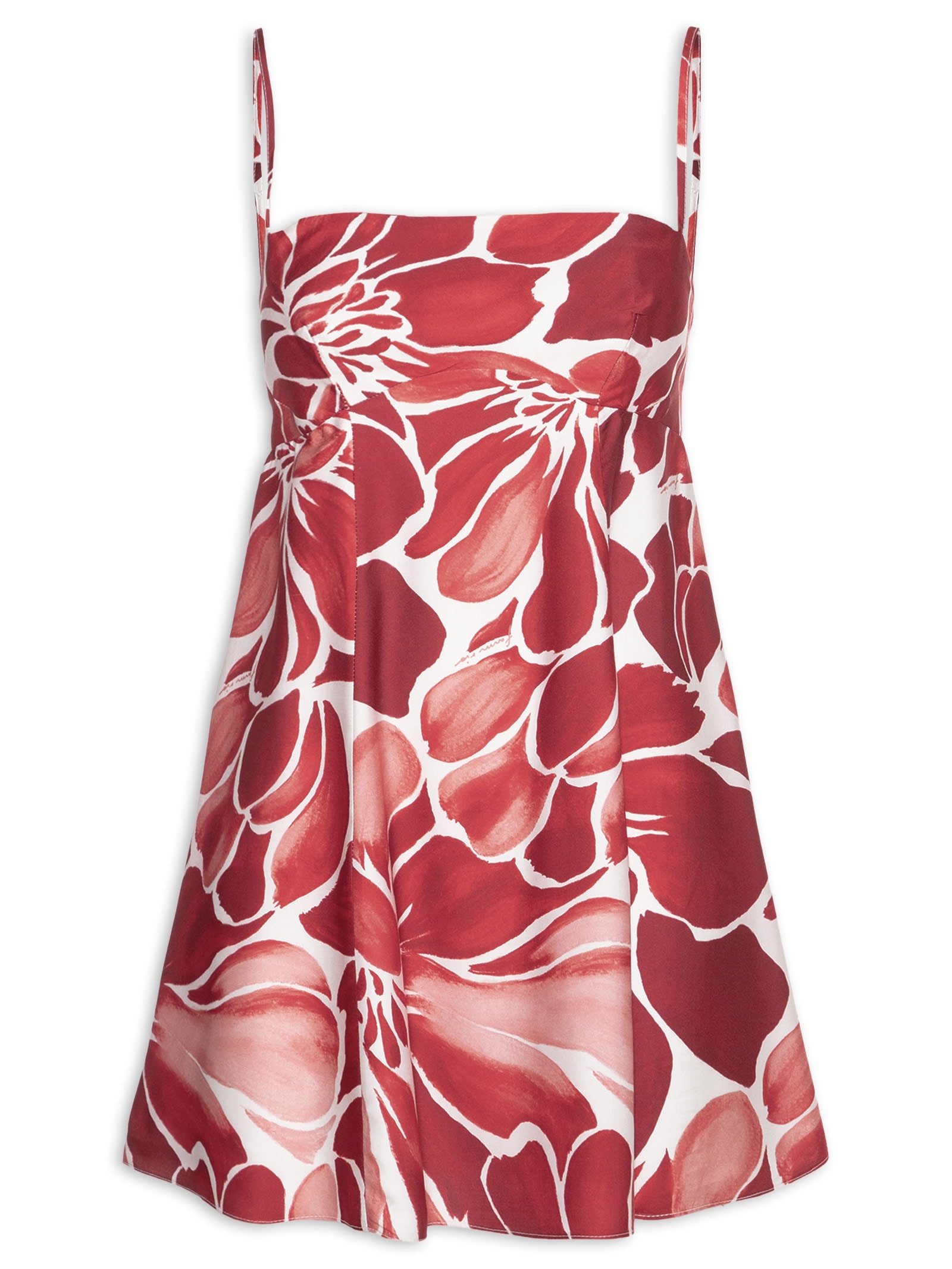 Vestido Curto Jardim de Amora – Vermelho Farm