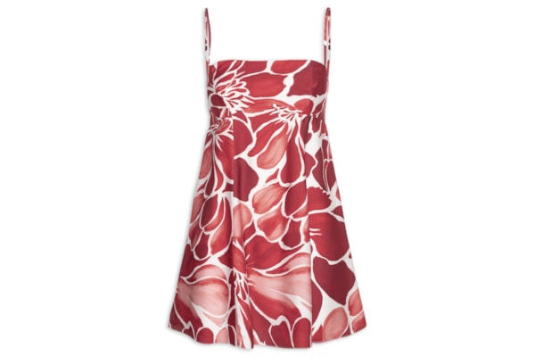 Vestido Curto Jardim de Amora – Vermelho