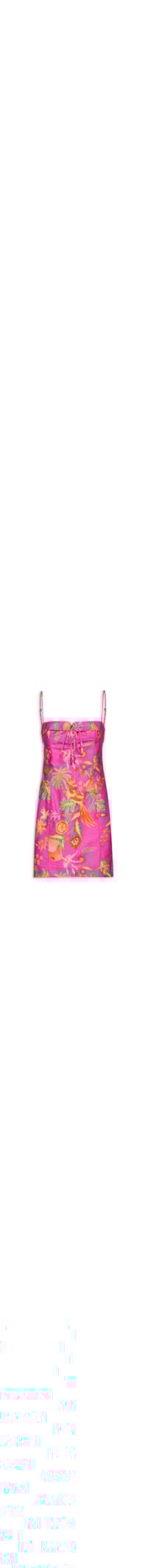 Vestido Curto Jardim De Frutas - Rosa