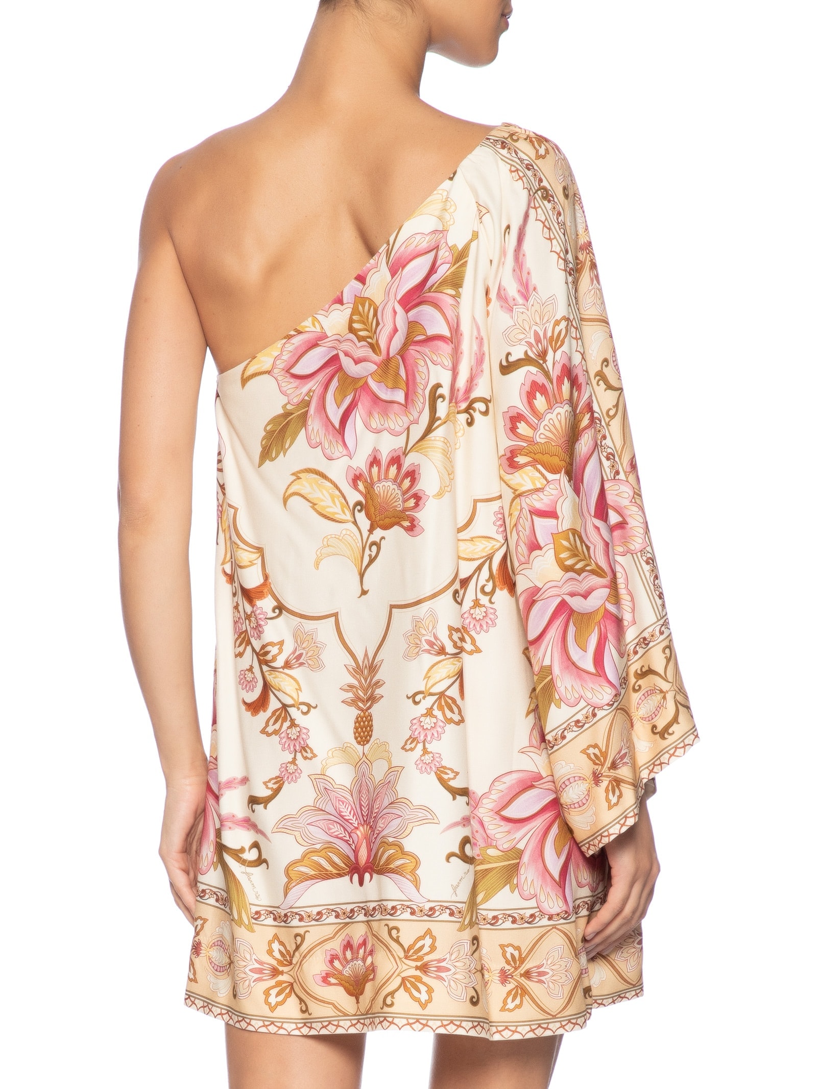 Vestido Curto Jardim Majestoso Rosa  Farm