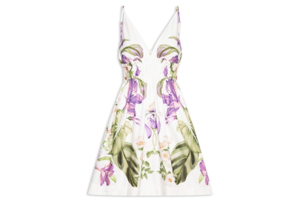 Vestido Curto Jardim Sereno – Branco