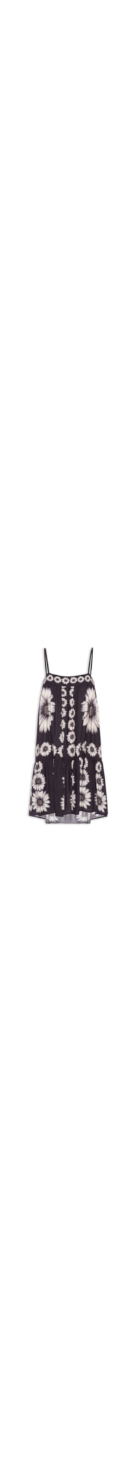 Vestido Curto Jardim Solar - Preto