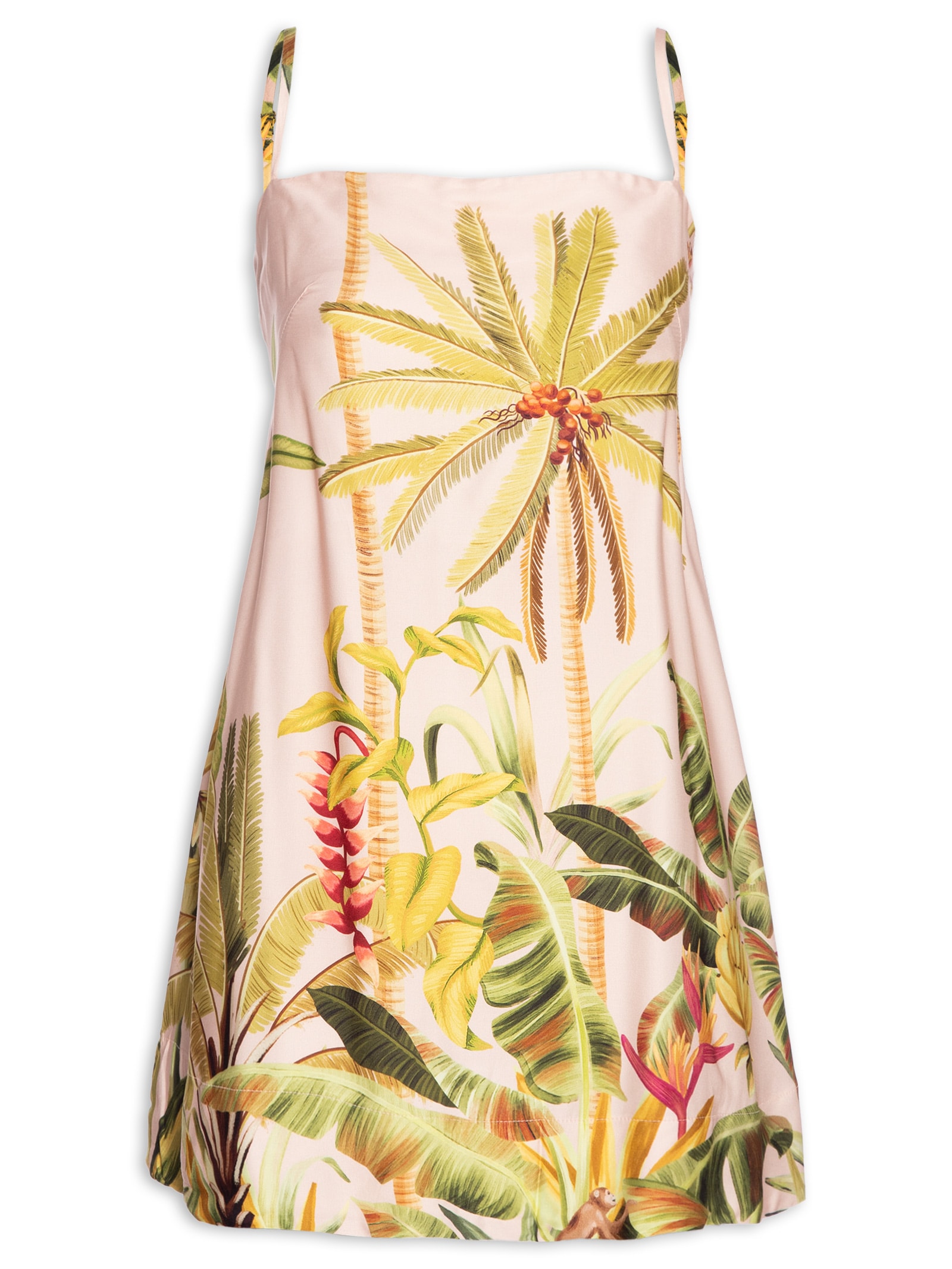 Vestido Curto Jeri Rosa Farm