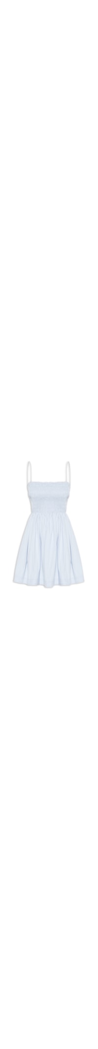 Vestido Curto Lastex Alcinhas - Azul