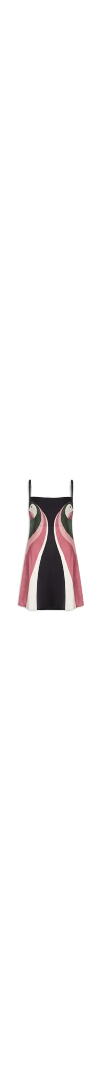 Vestido Curto Lenço Ararinha - Preto