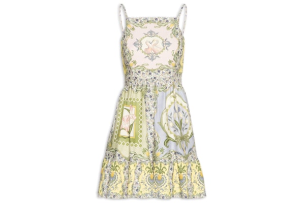 Vestido Curto Lenço Pelicano – Azul