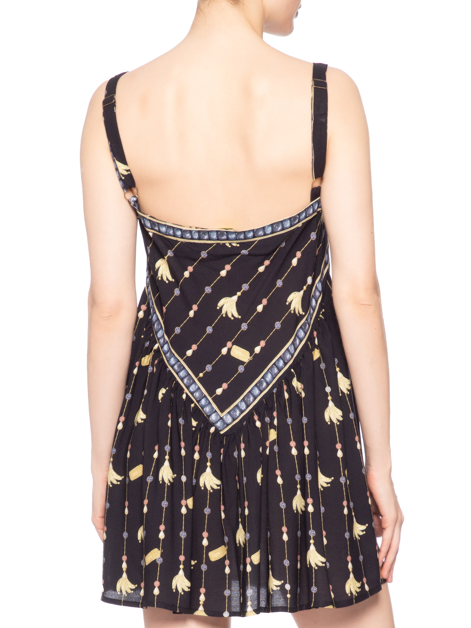 Vestido Curto Lenço Petra – Preto Farm