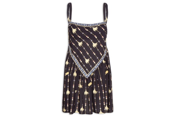 Vestido Curto Lenço Petra – Preto