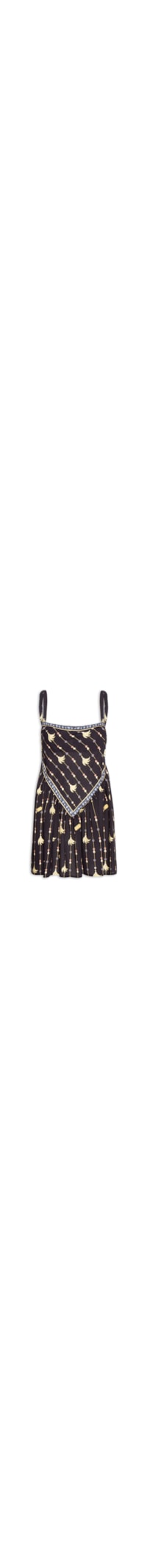 Vestido Curto Lenço Petra – Preto