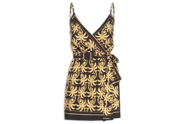 Vestido Curto Lenço Trancoso - Preto