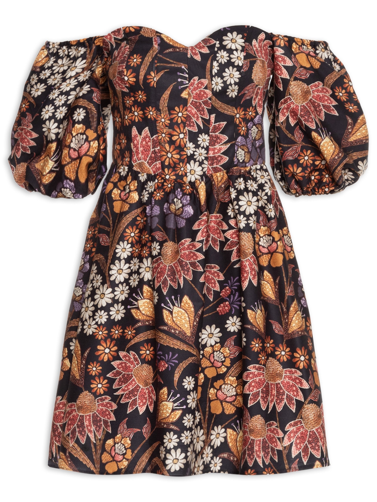 Vestido Curto Lili Preto  Farm