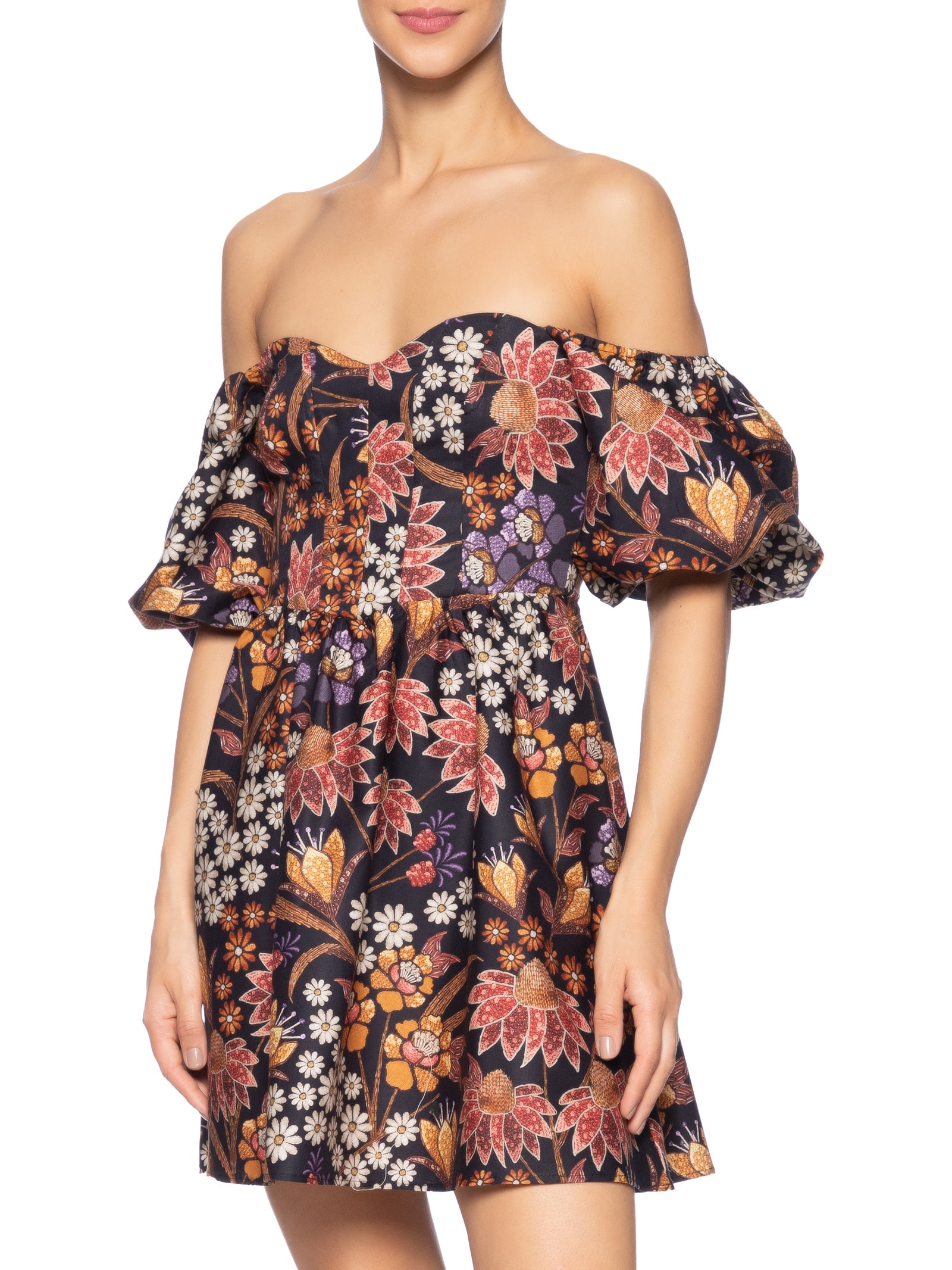 Vestido Curto Lili Preto  Farm