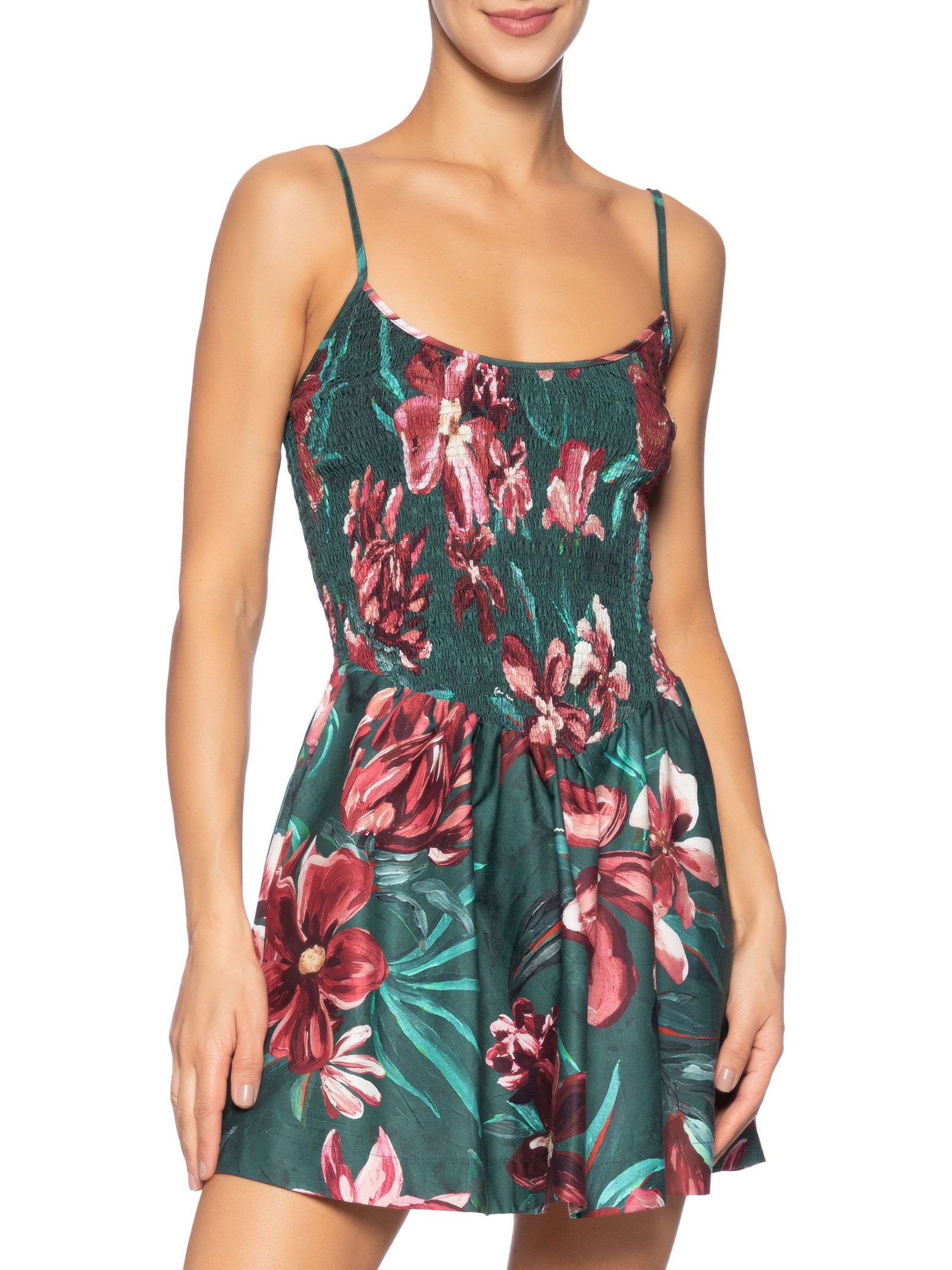 Vestido Curto Lineia Verde Farm