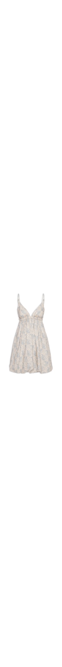 Vestido Curto Linho Estampa Melissa - Azul