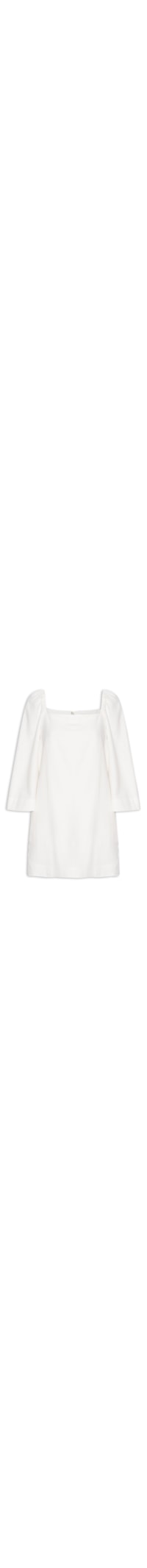 Vestido Curto Linho Retinho - Branco
