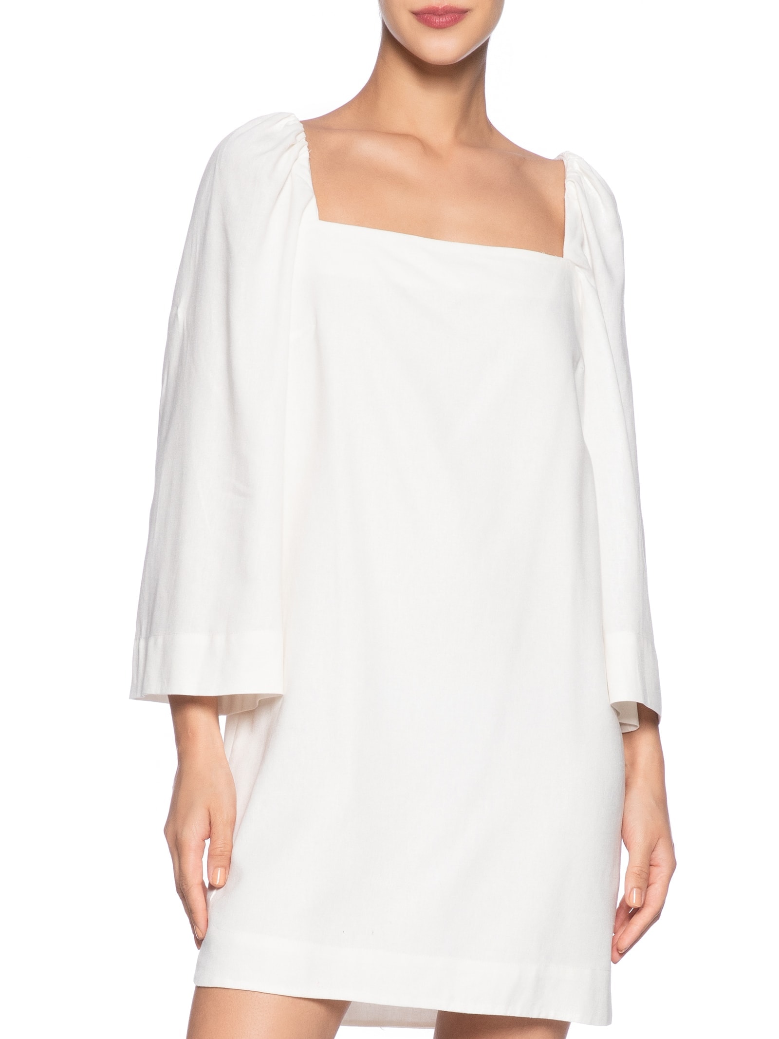 Vestido Curto Linho Retinho Branco Dress To