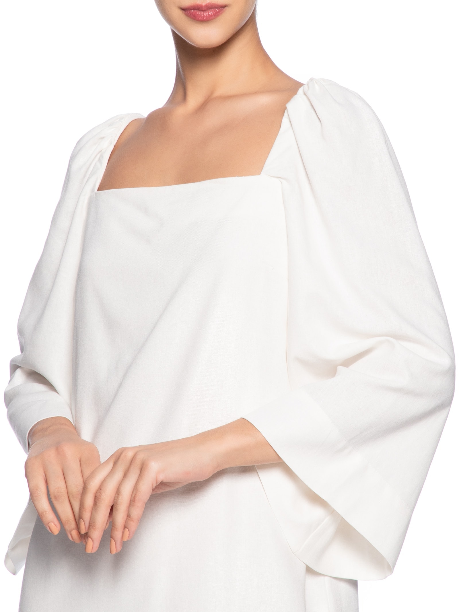 Vestido Curto Linho Retinho Branco Dress To