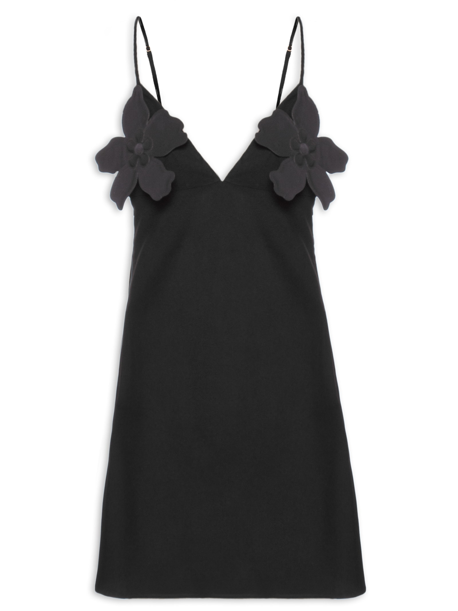 Vestido Curto Liso Blossom Preto Salinas