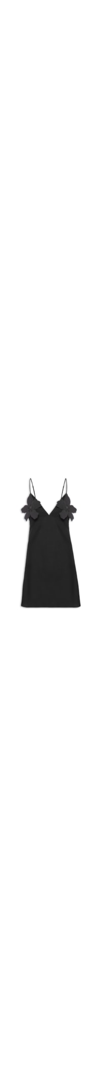 Vestido Curto Liso Blossom - Preto