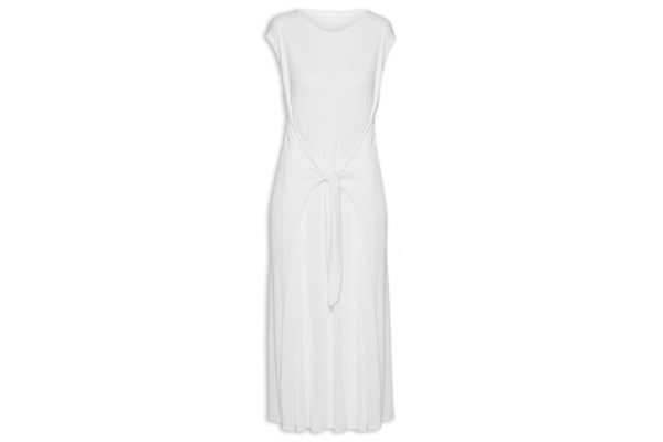 Vestido Curto Liso - Branco
