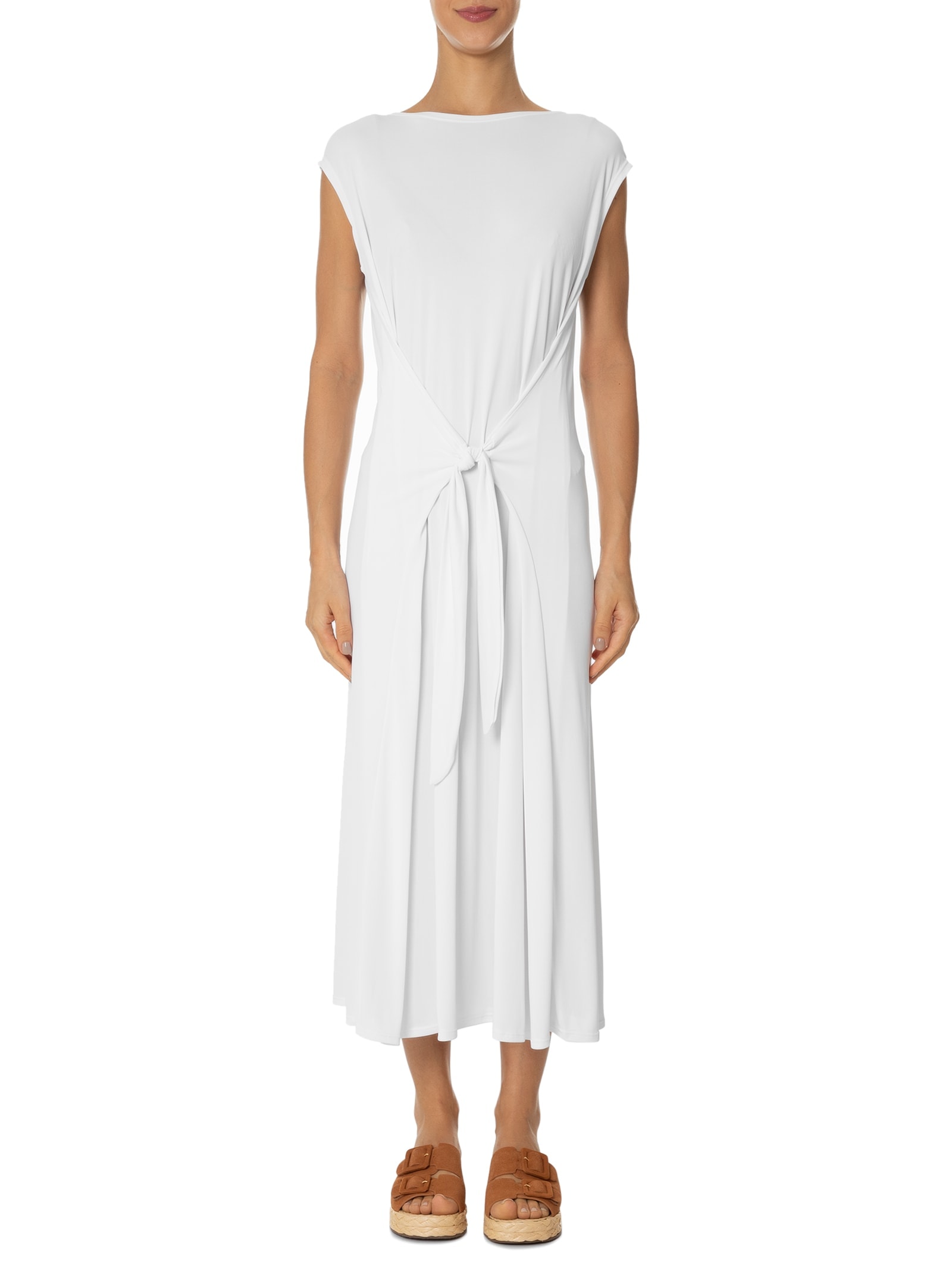 Vestido Curto Liso Branco Água Doce