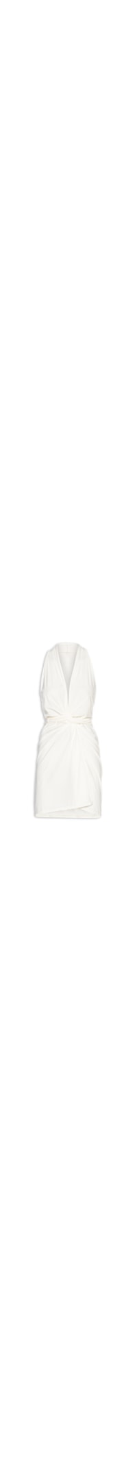 Vestido Curto Liso - Off White