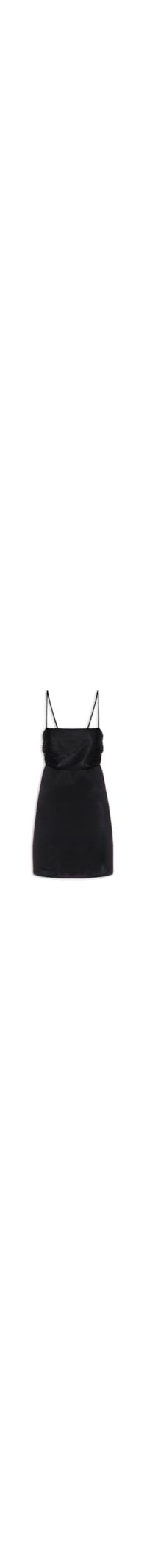 Vestido Curto Liso - Preto