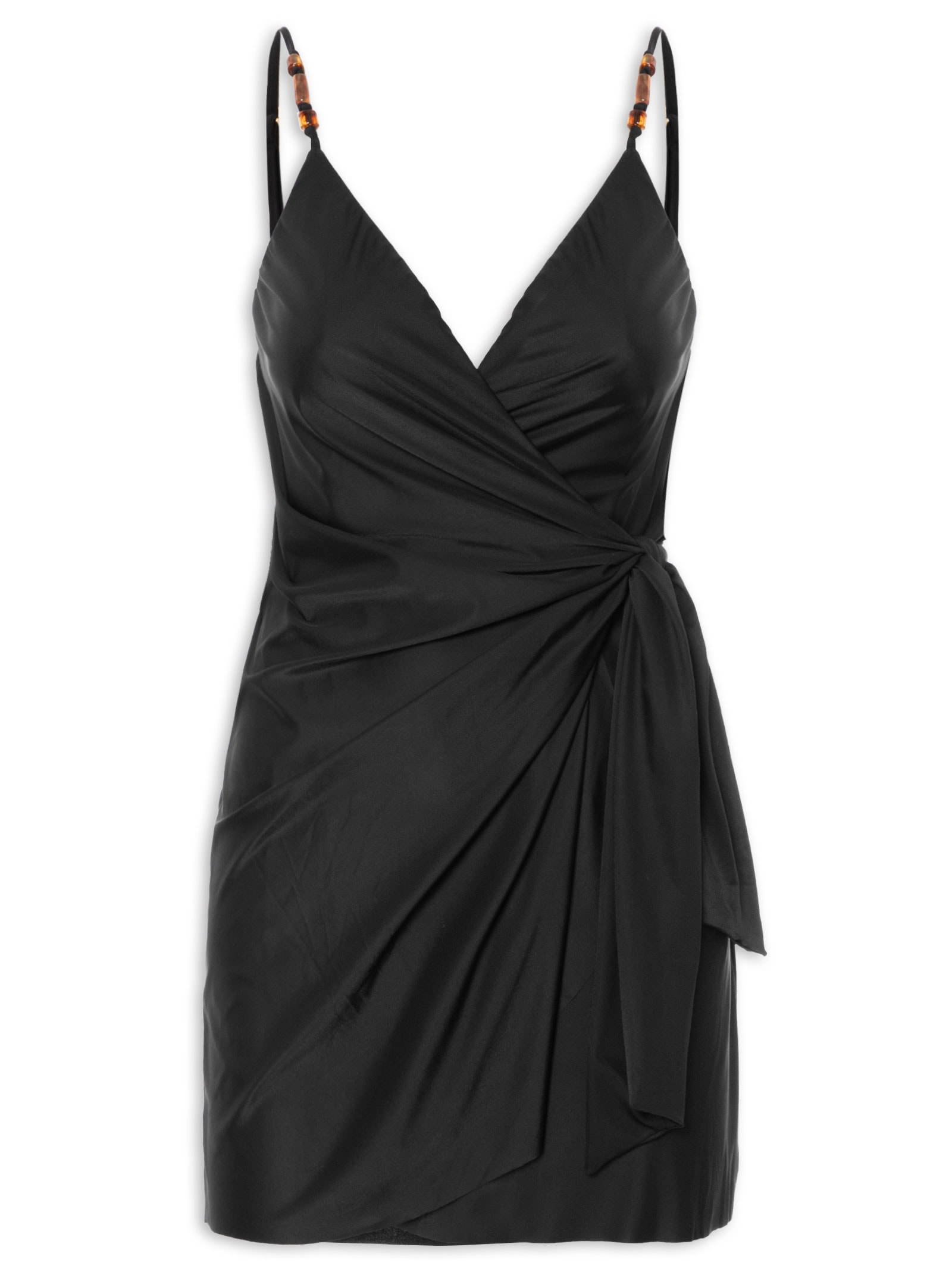 Vestido Curto Liso Preto Cia Marítima