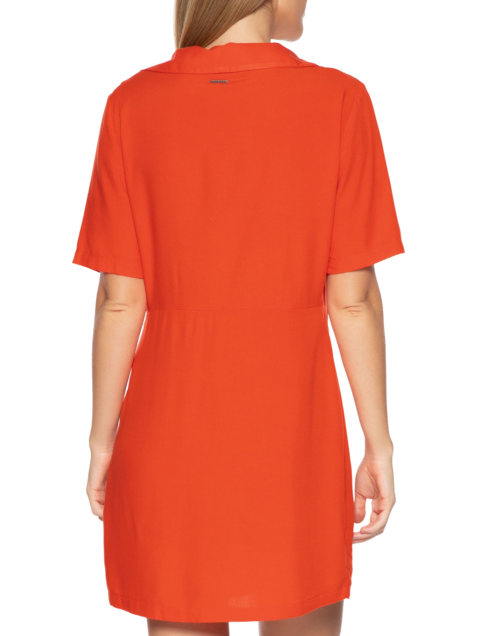 Vestido Curto Liso Vermelho Colcci