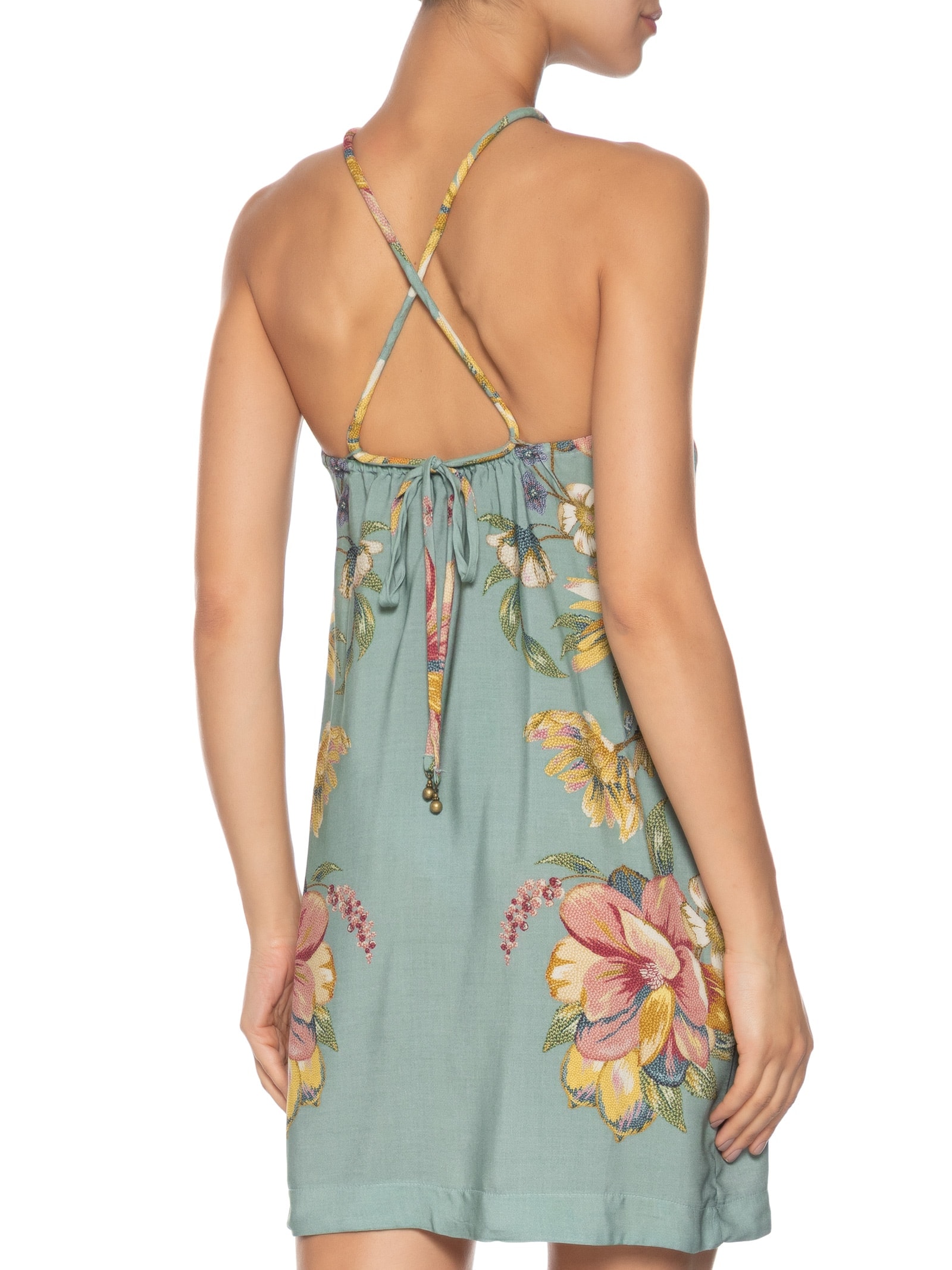 Vestido Curto Maira Azul Farm