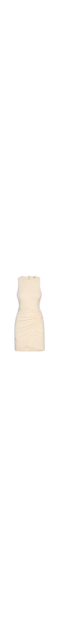 Vestido Curto Malha Crepe - Bege