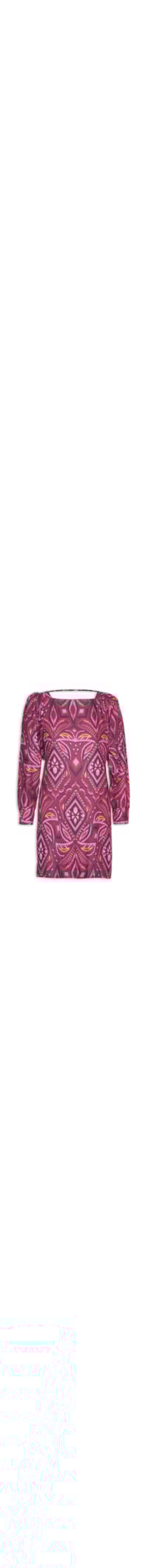 Vestido Curto Manga Longa Alba - Roxo