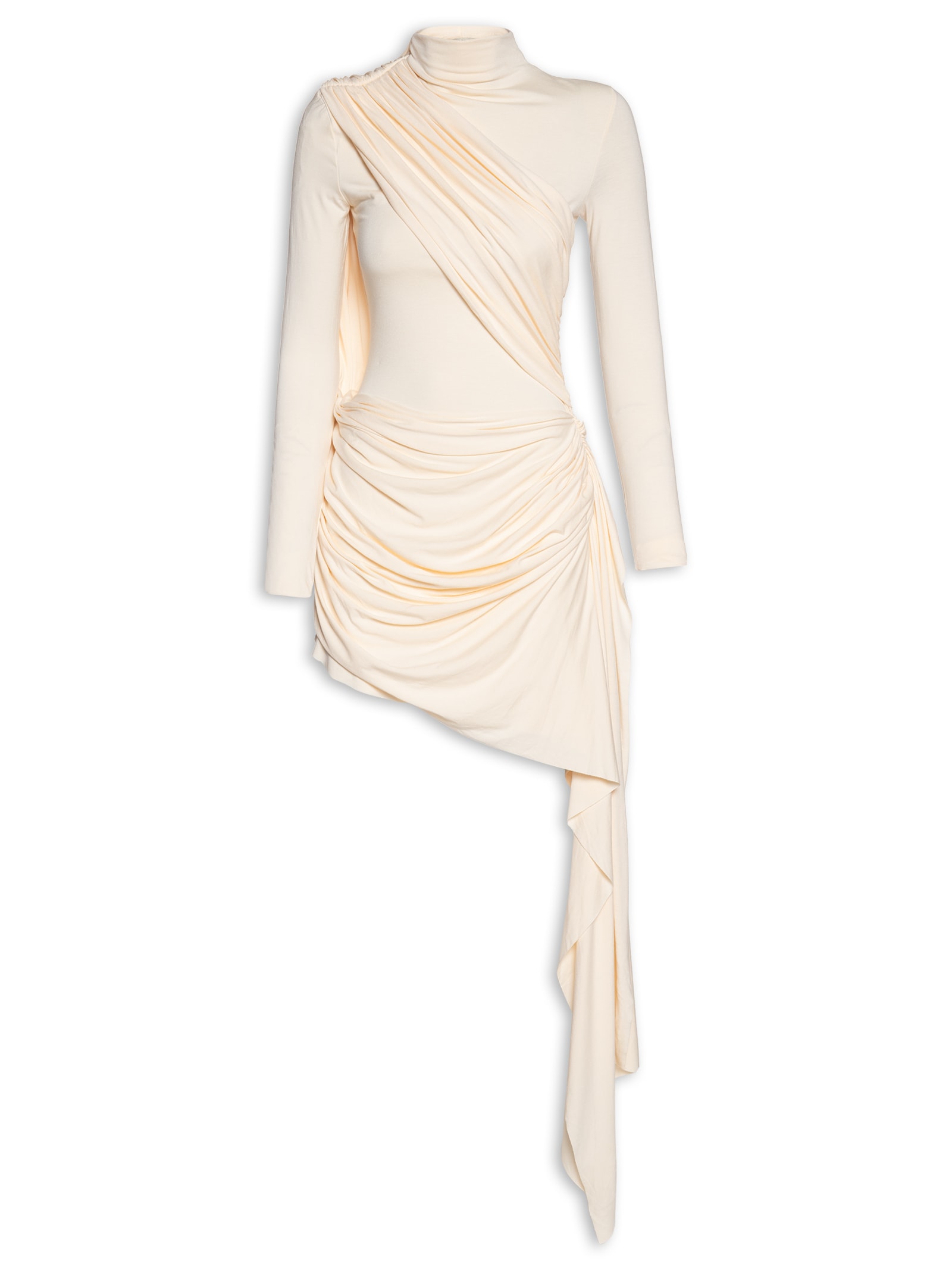 Vestido Curto Manga Longa Off White Lança Perfume