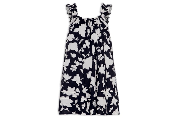 Vestido Curto Meg Cotton Mini Dress – Preto