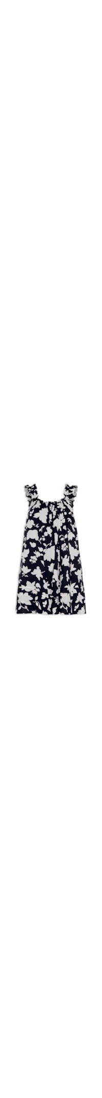 Vestido Curto Meg Cotton Mini Dress – Preto