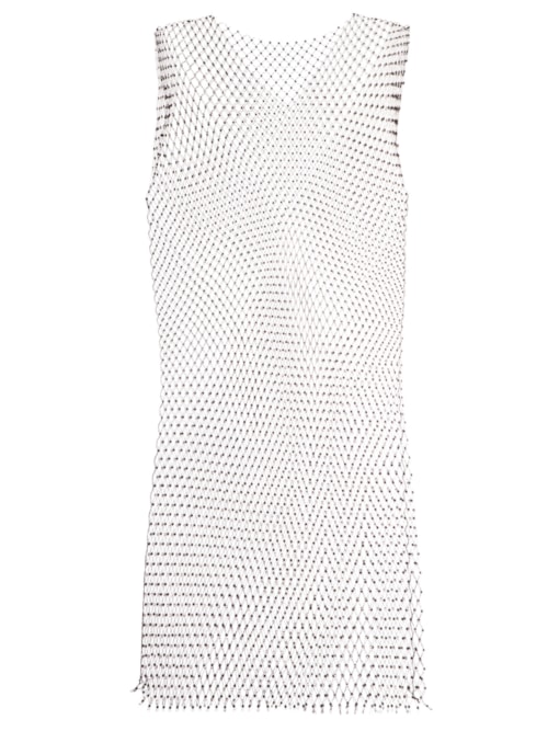 Vestido Curto Metálico - Preto
