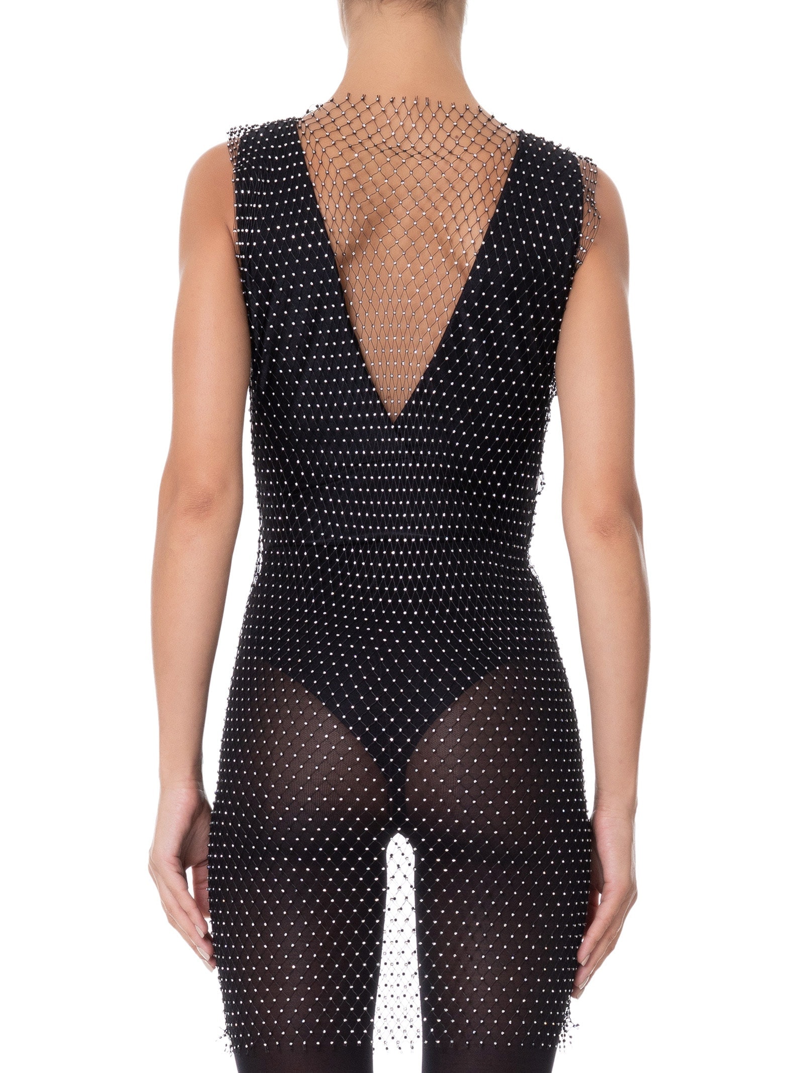 Vestido Curto Metálico Preto Market 33