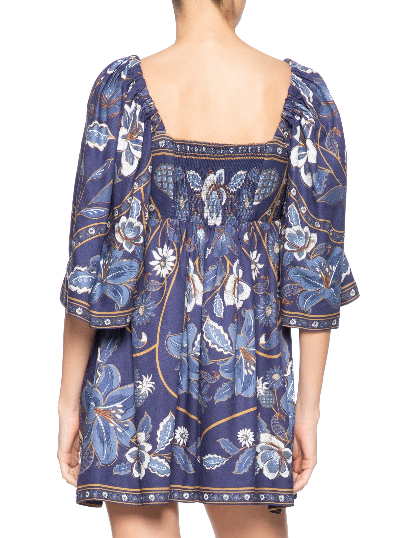 Vestido Curto Mg Marcelle Azul Farm