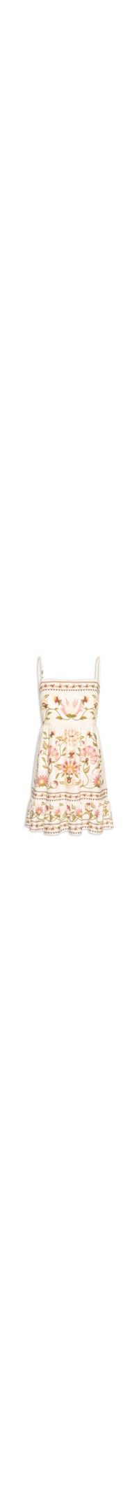 Vestido Curto Natureza Romântica - Bege
