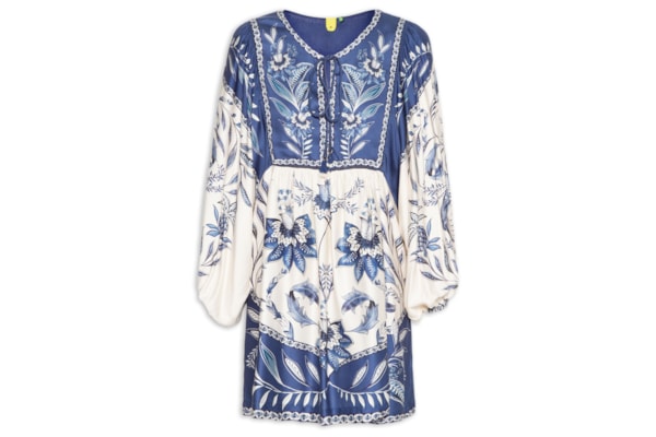 Vestido Curto Nina - Azul