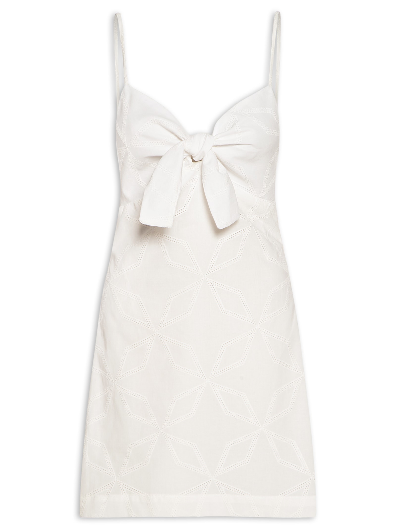 Vestido Curto Nó Busto Branco Dress To