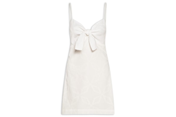 Vestido Curto Nó Busto - Branco